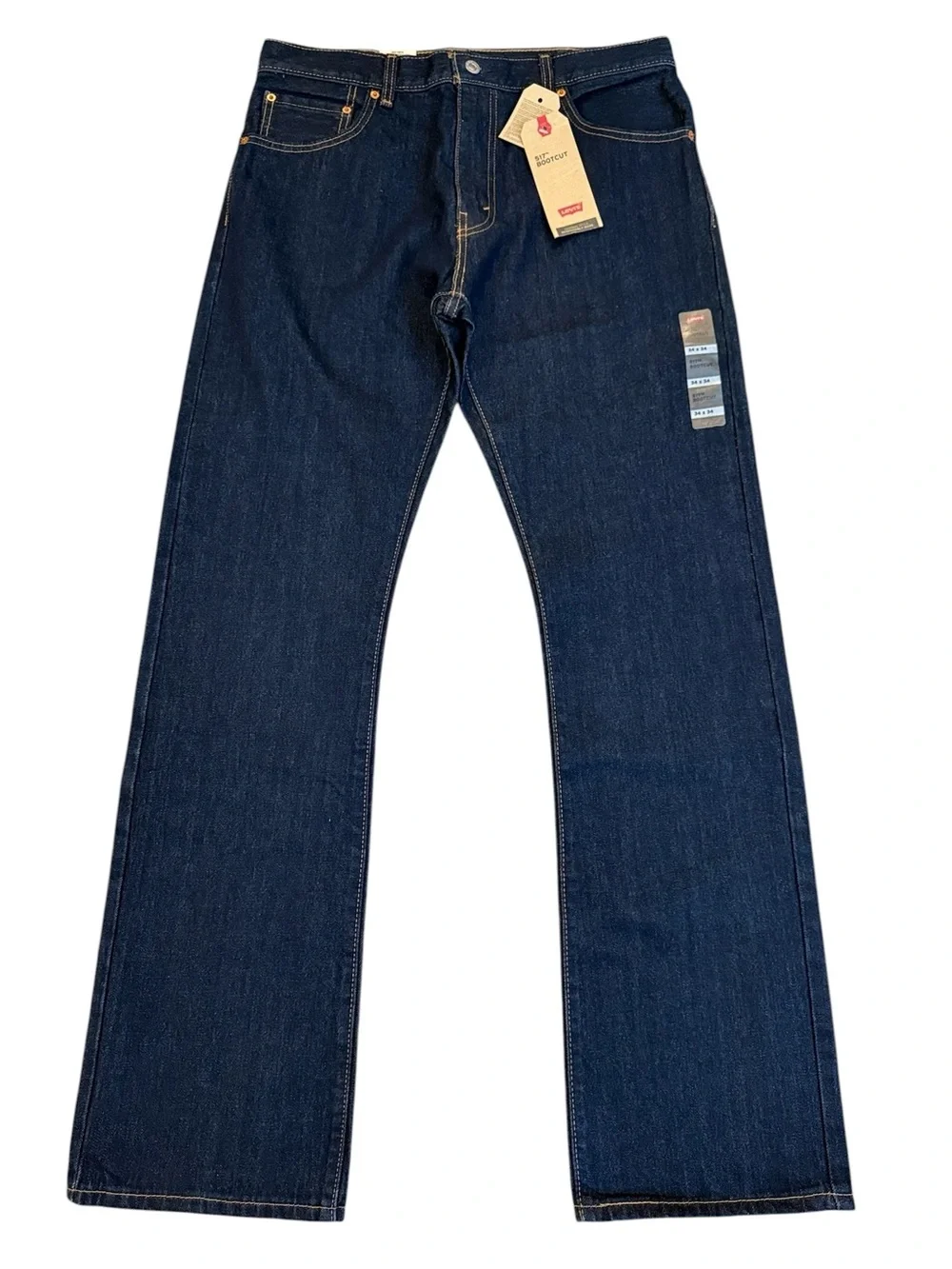 NWT Levi’s 517 Bootcut Jeans 34x34 Rinse (Dark Wash) 100% Cotton 00517-0216